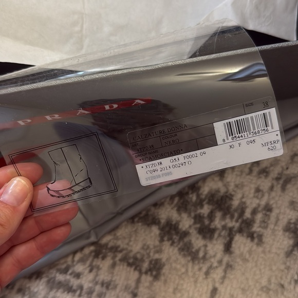 Prada Suede Wedge Ankle Boot - Picture 11 of 12